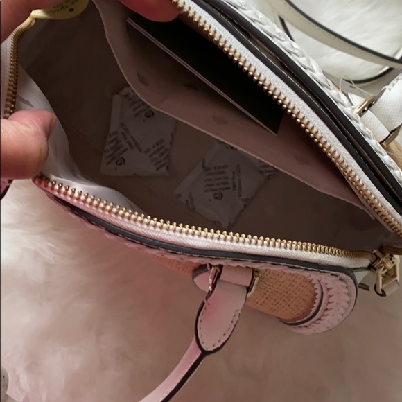 Kate Spade Medium Dome Satchel Reiley Straw - Picture 6 of 7